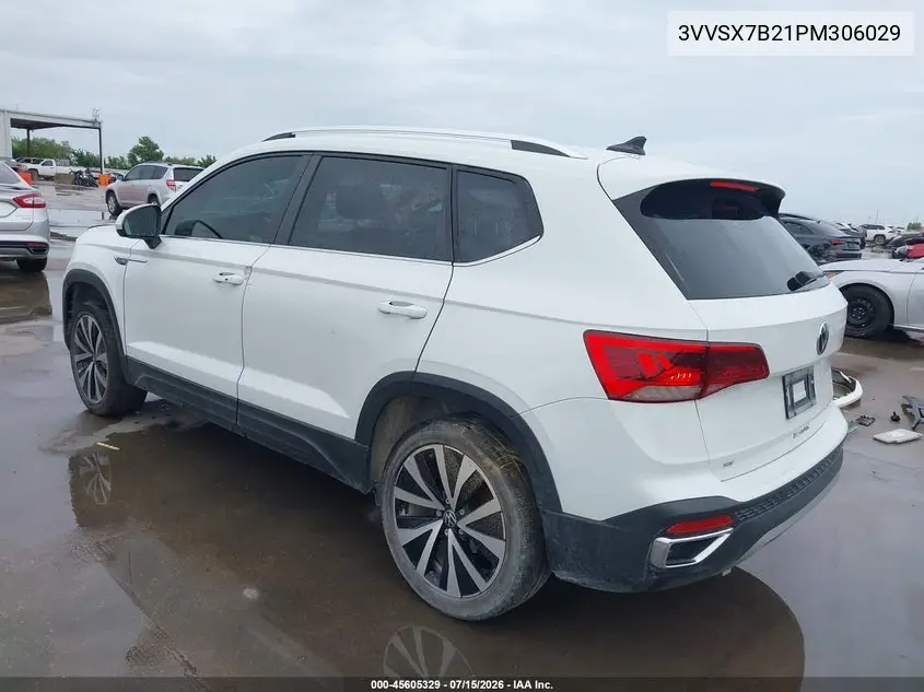 2023 Volkswagen Taos 1.5T Se VIN: 3VVSX7B21PM306029 Lot: 45605329