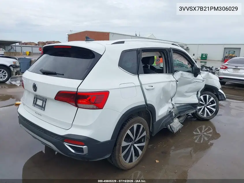 2023 Volkswagen Taos 1.5T Se VIN: 3VVSX7B21PM306029 Lot: 45605329