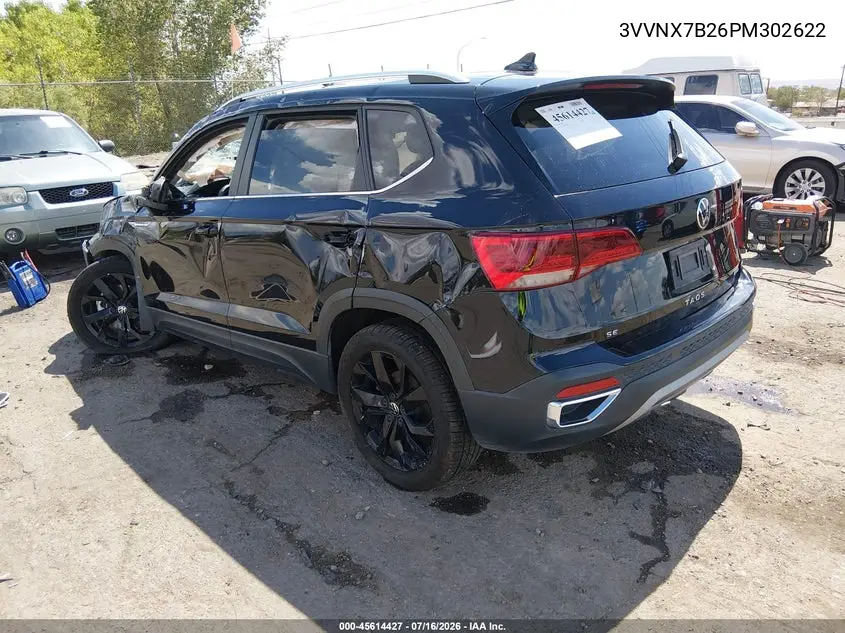2023 Volkswagen Taos 1.5T Se VIN: 3VVNX7B26PM302622 Lot: 45614427