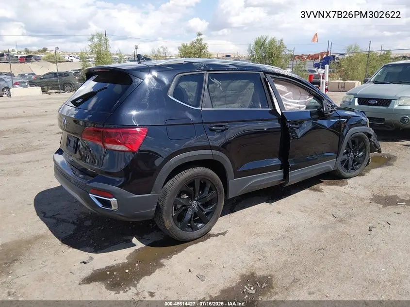 2023 Volkswagen Taos 1.5T Se VIN: 3VVNX7B26PM302622 Lot: 45614427
