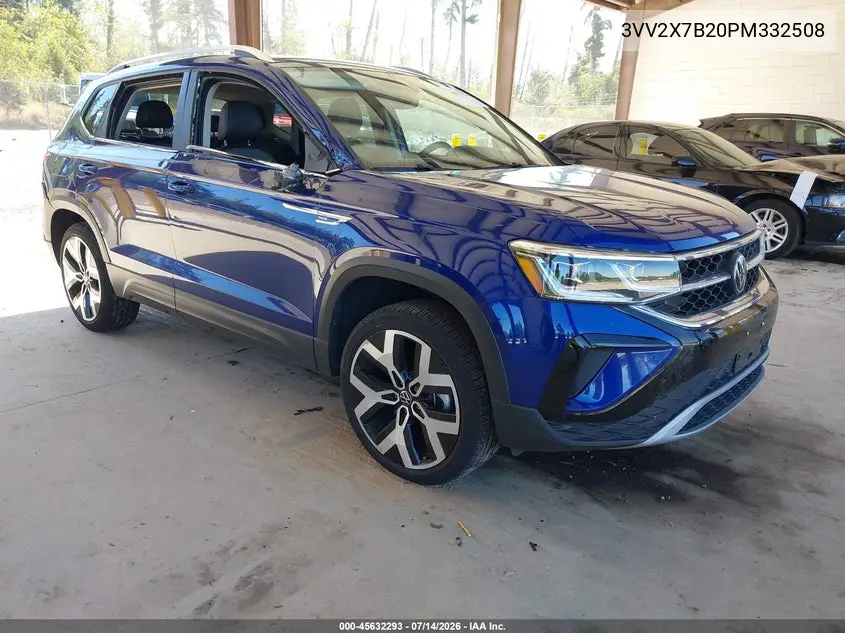 2023 Volkswagen Taos 1.5T Sel VIN: 3VV2X7B20PM332508 Lot: 45632293