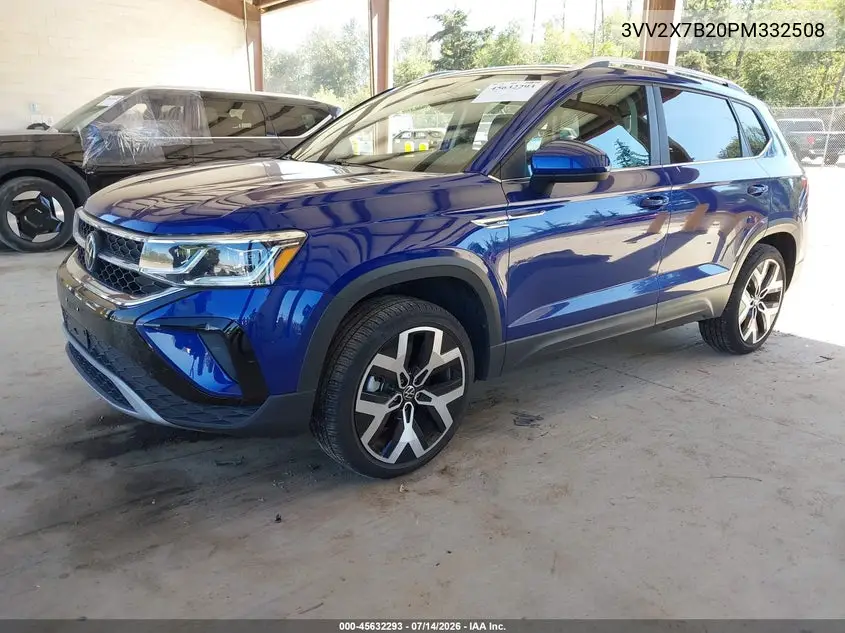 2023 Volkswagen Taos 1.5T Sel VIN: 3VV2X7B20PM332508 Lot: 45632293