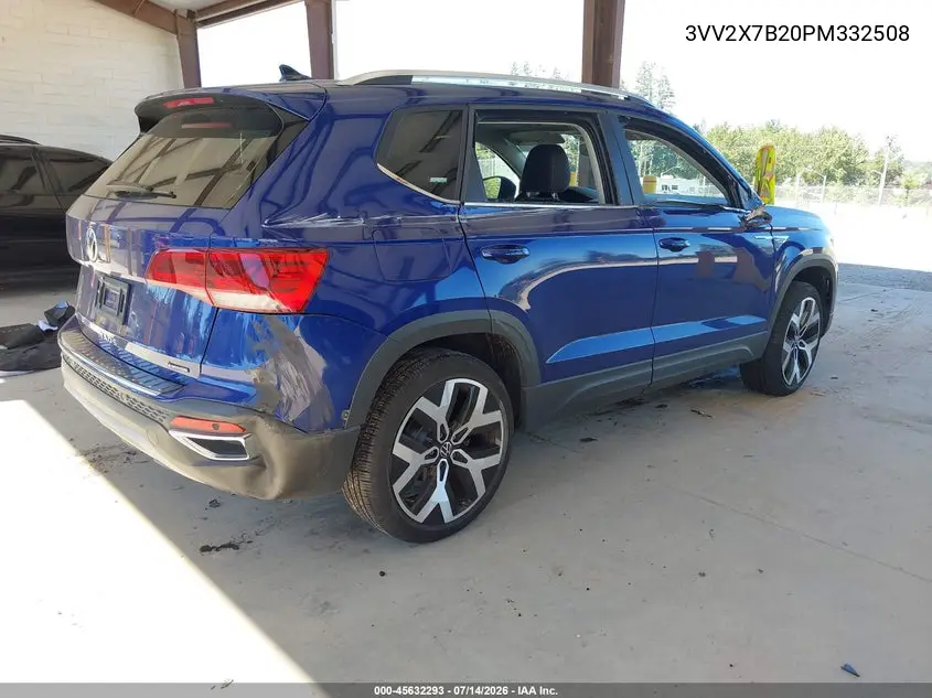2023 Volkswagen Taos 1.5T Sel VIN: 3VV2X7B20PM332508 Lot: 45632293
