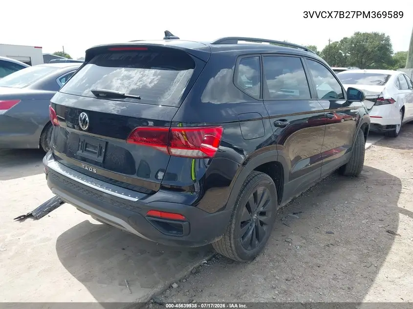 2023 Volkswagen Taos 1.5T S VIN: 3VVCX7B27PM369589 Lot: 45639938
