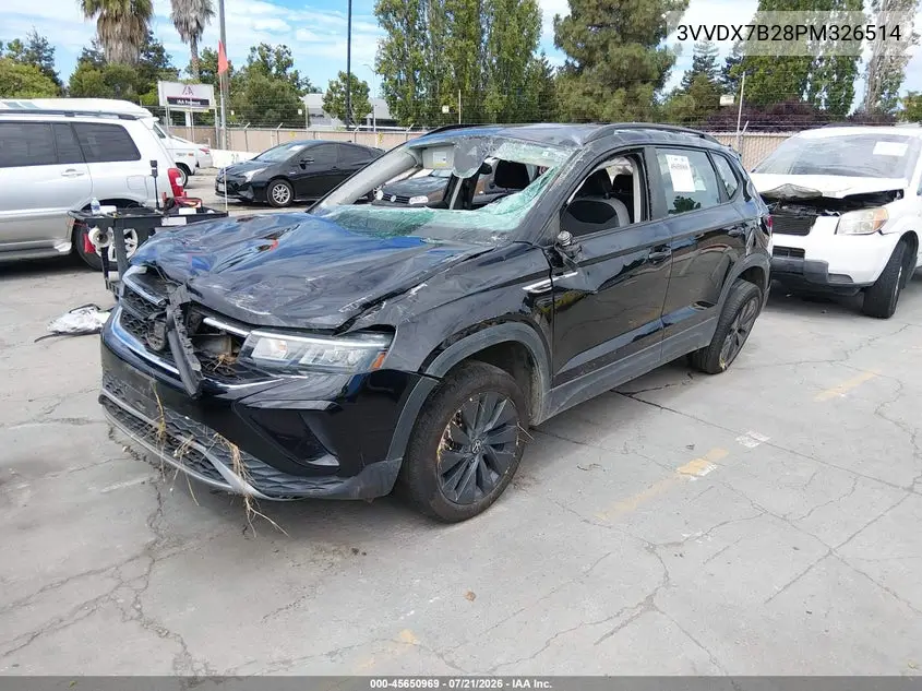 2023 Volkswagen Taos 1.5T S VIN: 3VVDX7B28PM326514 Lot: 45650969