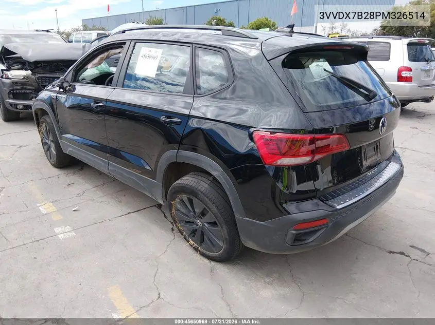 2023 Volkswagen Taos 1.5T S VIN: 3VVDX7B28PM326514 Lot: 45650969