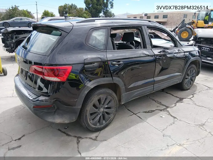2023 Volkswagen Taos 1.5T S VIN: 3VVDX7B28PM326514 Lot: 45650969