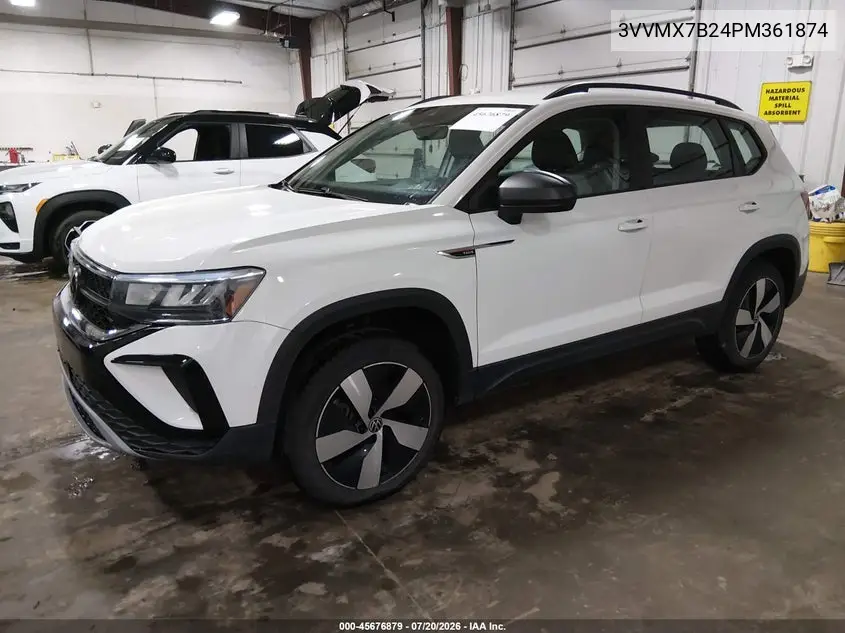 2023 Volkswagen Taos 1.5T S VIN: 3VVMX7B24PM361874 Lot: 45676879