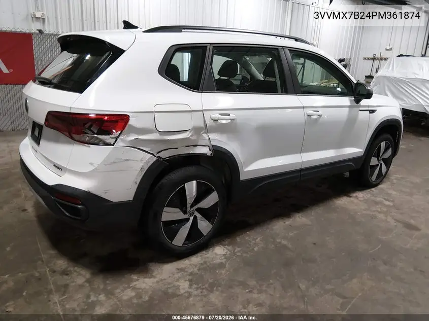 2023 Volkswagen Taos 1.5T S VIN: 3VVMX7B24PM361874 Lot: 45676879