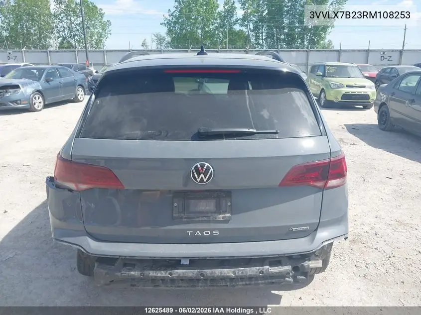 2024 Volkswagen Taos Se VIN: 3VVLX7B23RM108253 Lot: 12625489
