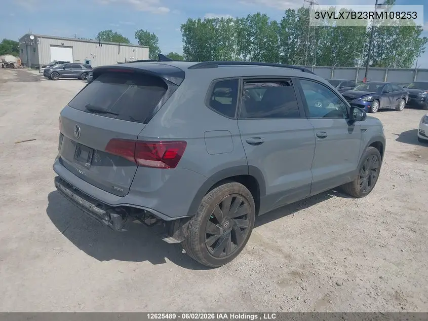 2024 Volkswagen Taos Se VIN: 3VVLX7B23RM108253 Lot: 12625489