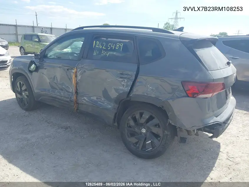 2024 Volkswagen Taos Se VIN: 3VVLX7B23RM108253 Lot: 12625489