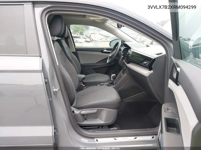 2024 Volkswagen Taos 1.5T Se Black VIN: 3VVLX7B2XRM094299 Lot: 44264190