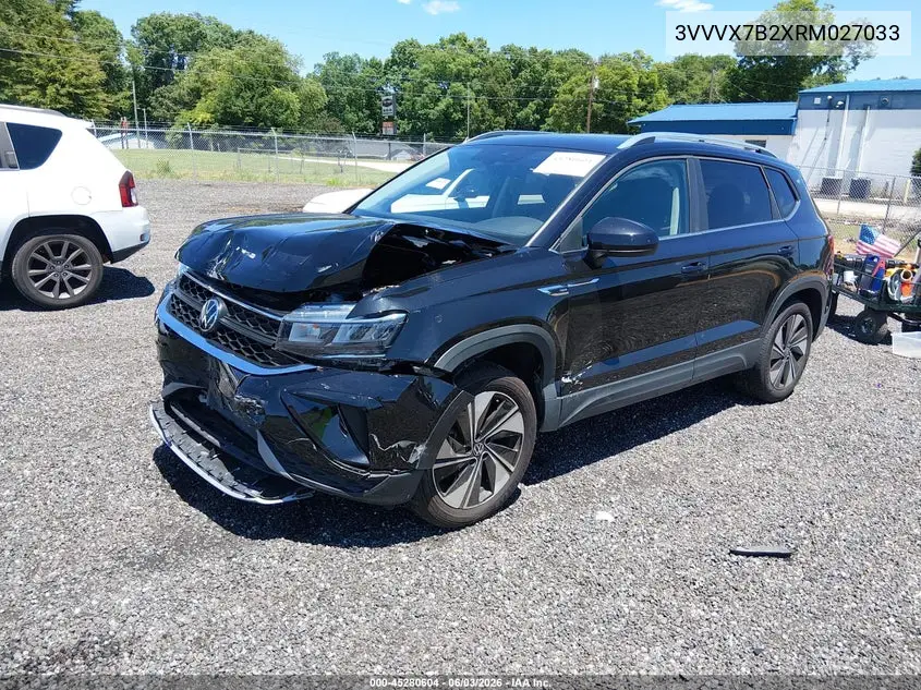 2024 Volkswagen Taos 1.5T Se VIN: 3VVVX7B2XRM027033 Lot: 45280604