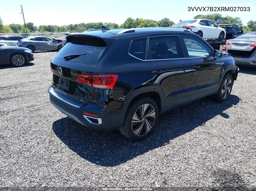 2024 Volkswagen Taos 1.5T Se VIN: 3VVVX7B2XRM027033 Lot: 45280604