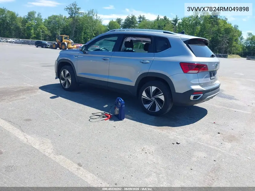 2024 Volkswagen Taos 1.5T Se VIN: 3VVVX7B24RM049898 Lot: 45330262