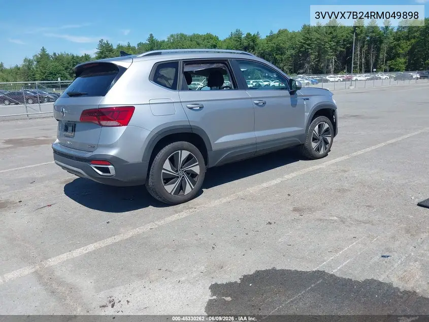 2024 Volkswagen Taos 1.5T Se VIN: 3VVVX7B24RM049898 Lot: 45330262