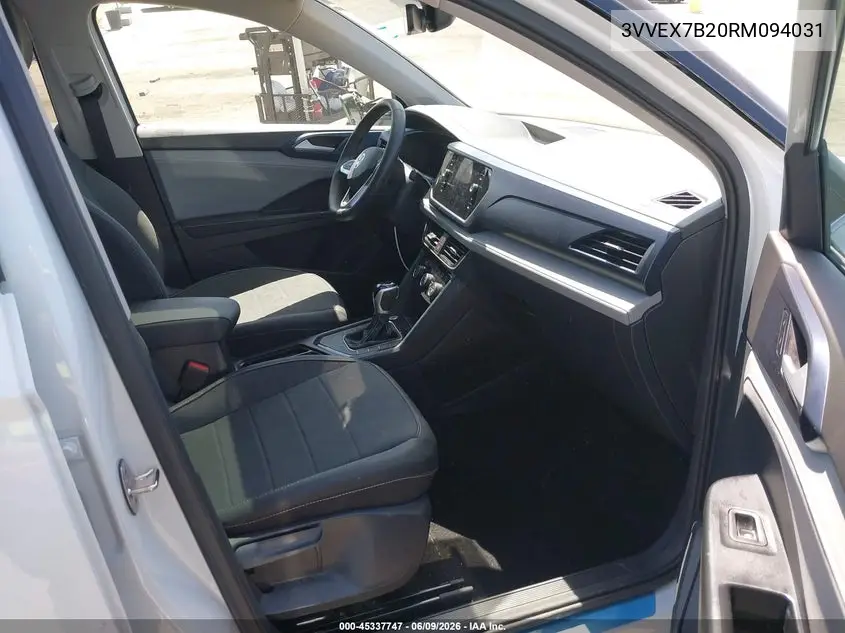 2024 Volkswagen Taos 1.5T Se VIN: 3VVEX7B20RM094031 Lot: 45337747
