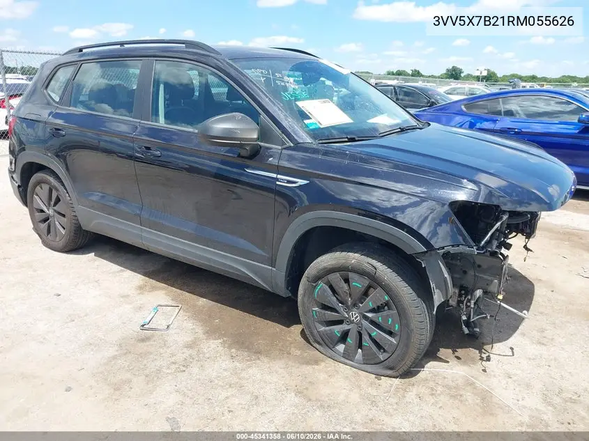 2024 Volkswagen Taos 1.5T S VIN: 3VV5X7B21RM055626 Lot: 45341358