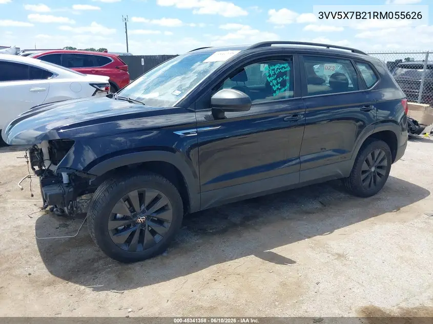 2024 Volkswagen Taos 1.5T S VIN: 3VV5X7B21RM055626 Lot: 45341358