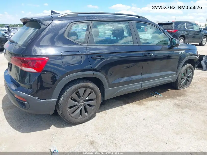 2024 Volkswagen Taos 1.5T S VIN: 3VV5X7B21RM055626 Lot: 45341358