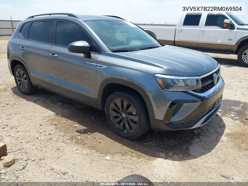 2024 Volkswagen Taos 1.5T S VIN: 3VV5X7B22RM069504 Lot: 45346076
