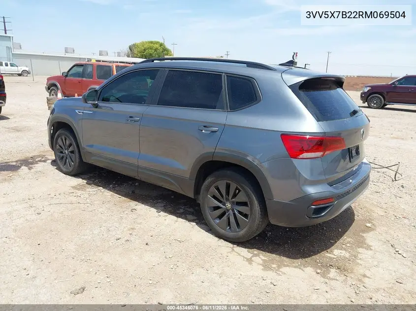 2024 Volkswagen Taos 1.5T S VIN: 3VV5X7B22RM069504 Lot: 45346076