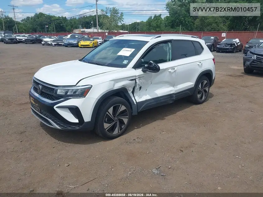 2024 Volkswagen Taos 1.5T Se VIN: 3VVVX7B2XRM010457 Lot: 45388858