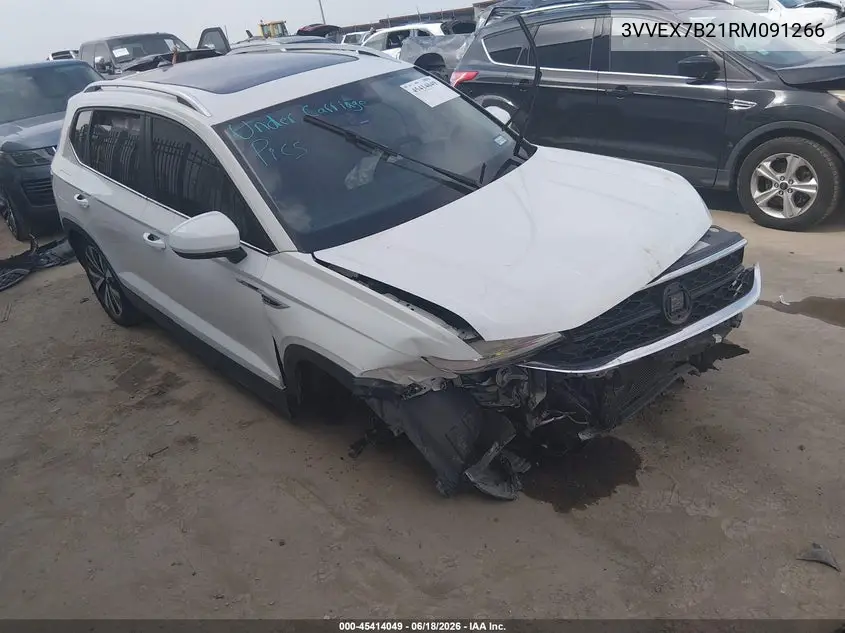 2024 Volkswagen Taos 1.5T Se VIN: 3VVEX7B21RM091266 Lot: 45414049
