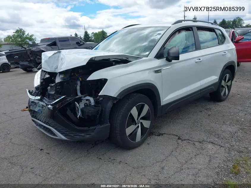 2024 Volkswagen Taos 1.5T S VIN: 3VV8X7B25RM085399 Lot: 45415201