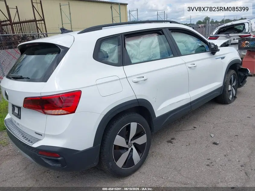 2024 Volkswagen Taos 1.5T S VIN: 3VV8X7B25RM085399 Lot: 45415201