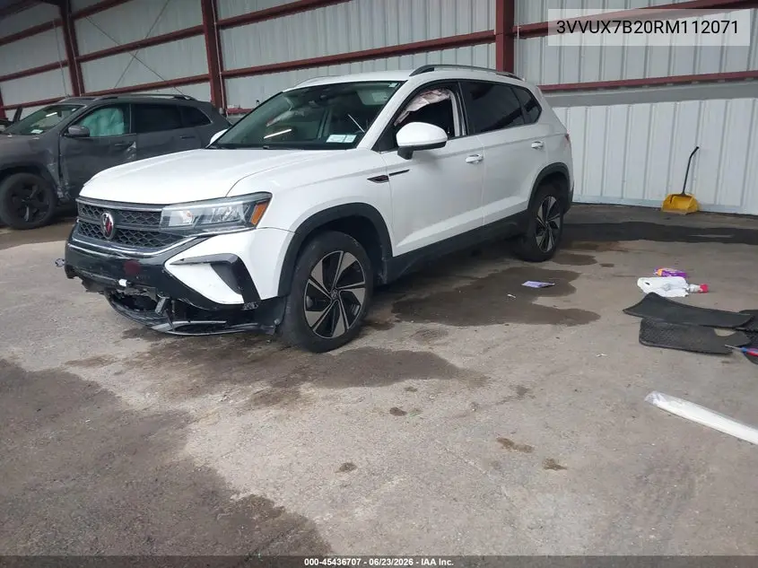 2024 Volkswagen Taos 1.5T Se VIN: 3VVUX7B20RM112071 Lot: 45436707