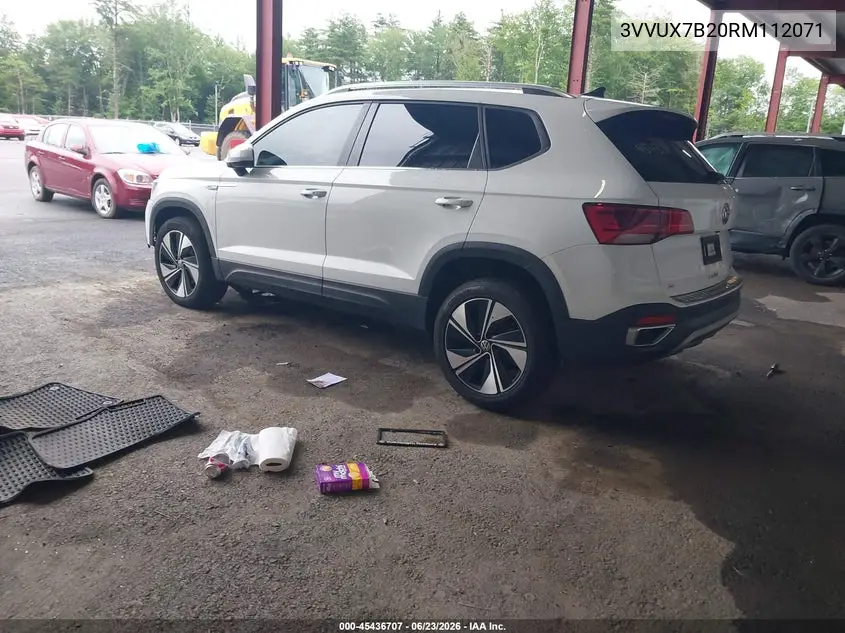 2024 Volkswagen Taos 1.5T Se VIN: 3VVUX7B20RM112071 Lot: 45436707