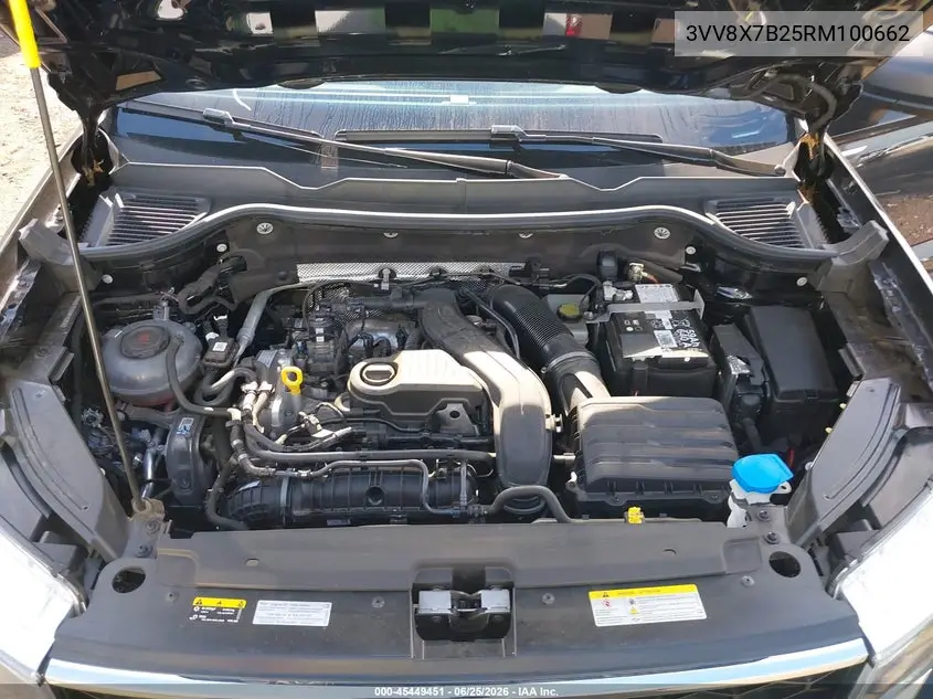 2024 Volkswagen Taos 1.5T S VIN: 3VV8X7B25RM100662 Lot: 45449451