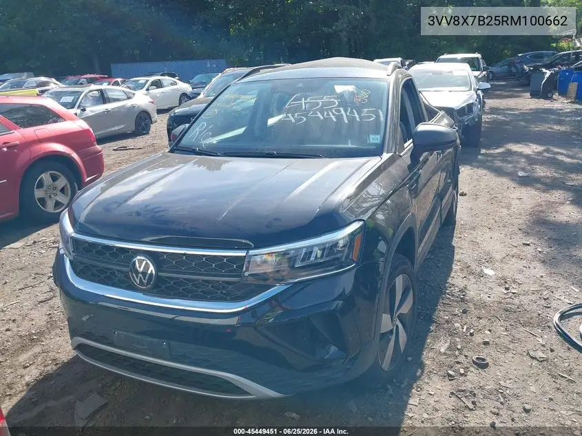 2024 Volkswagen Taos 1.5T S VIN: 3VV8X7B25RM100662 Lot: 45449451