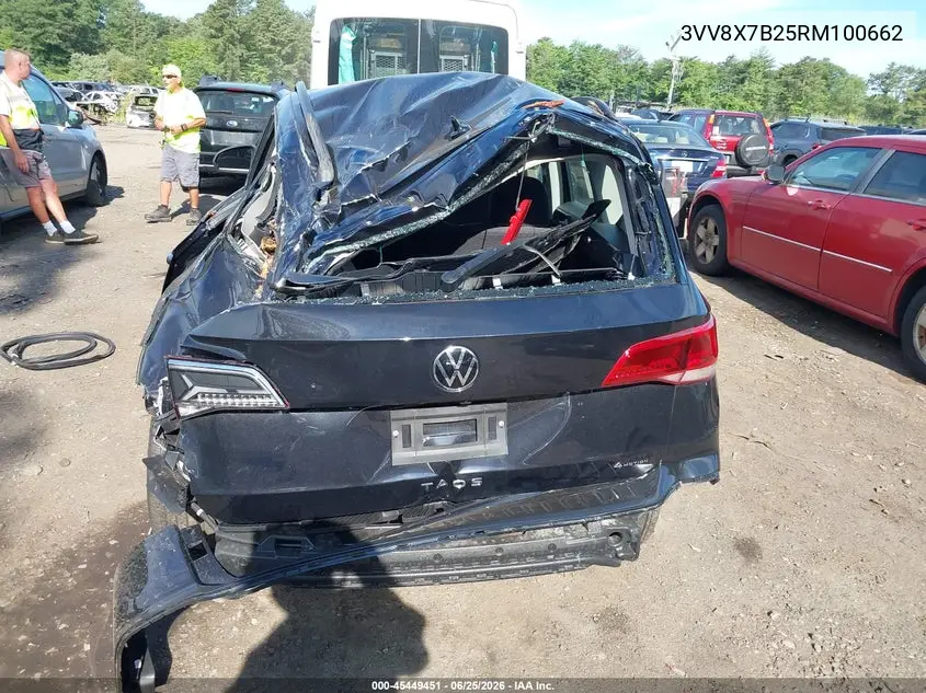 2024 Volkswagen Taos 1.5T S VIN: 3VV8X7B25RM100662 Lot: 45449451