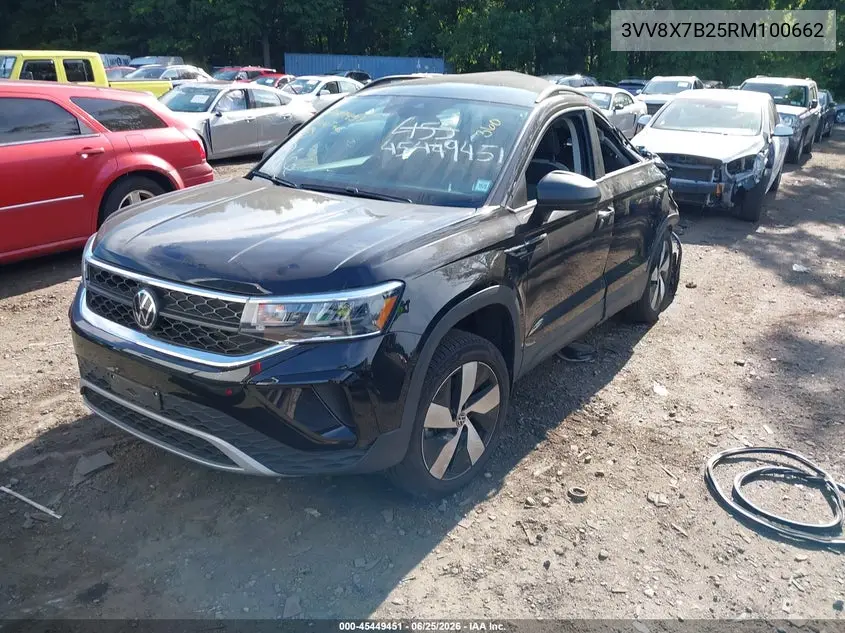 2024 Volkswagen Taos 1.5T S VIN: 3VV8X7B25RM100662 Lot: 45449451