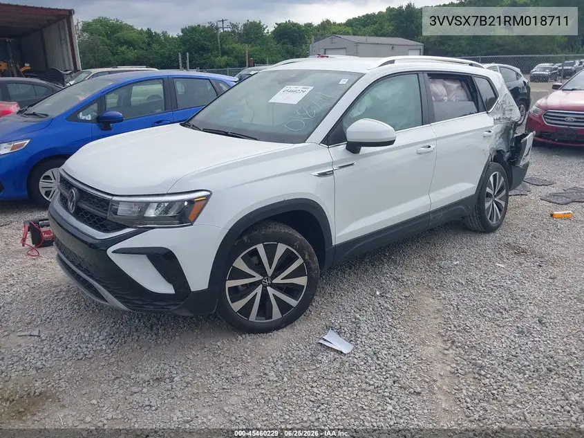 2024 Volkswagen Taos 1.5T Se VIN: 3VVSX7B21RM018711 Lot: 45460229
