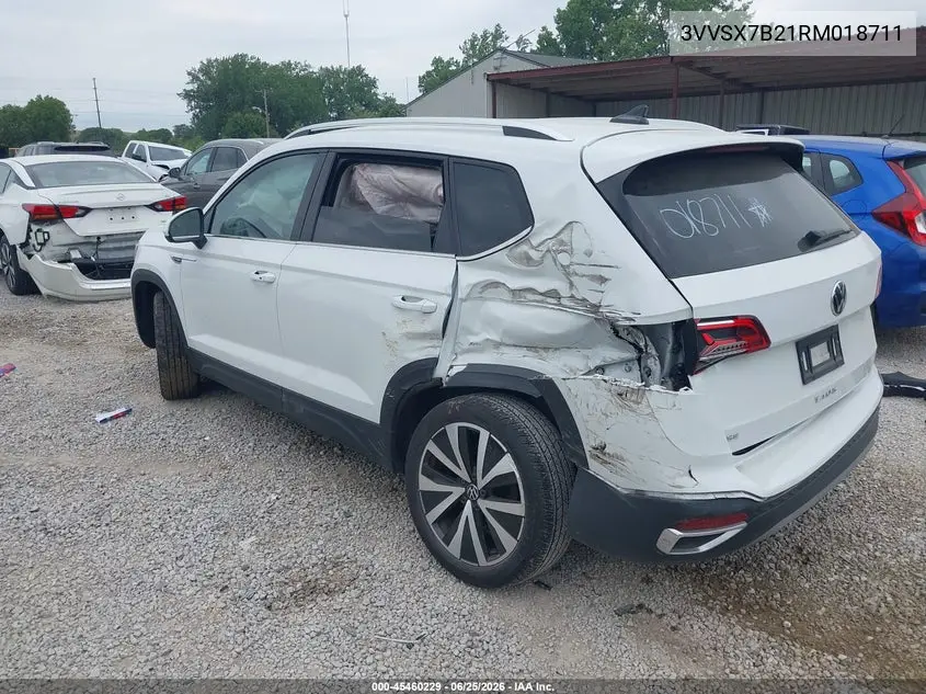 2024 Volkswagen Taos 1.5T Se VIN: 3VVSX7B21RM018711 Lot: 45460229