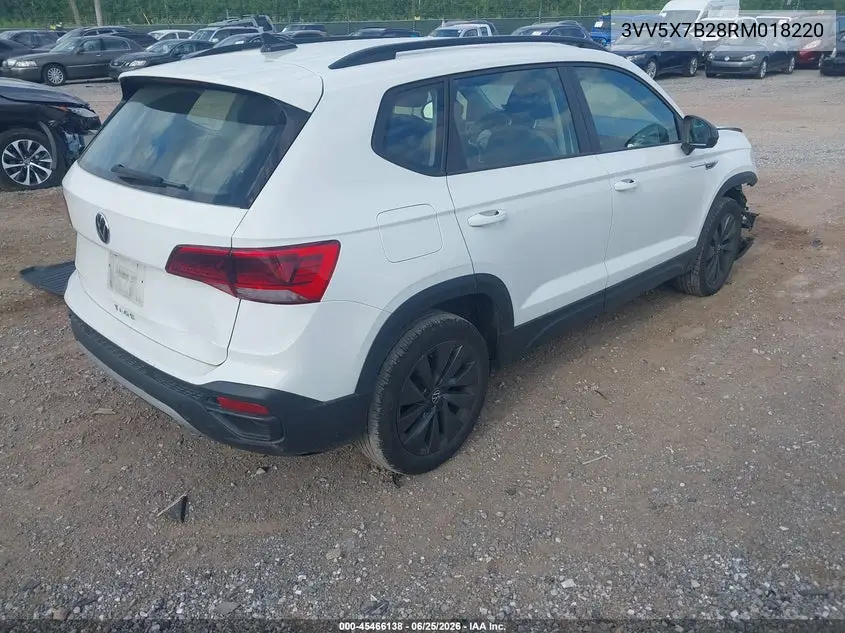 2024 Volkswagen Taos 1.5T S VIN: 3VV5X7B28RM018220 Lot: 45466138