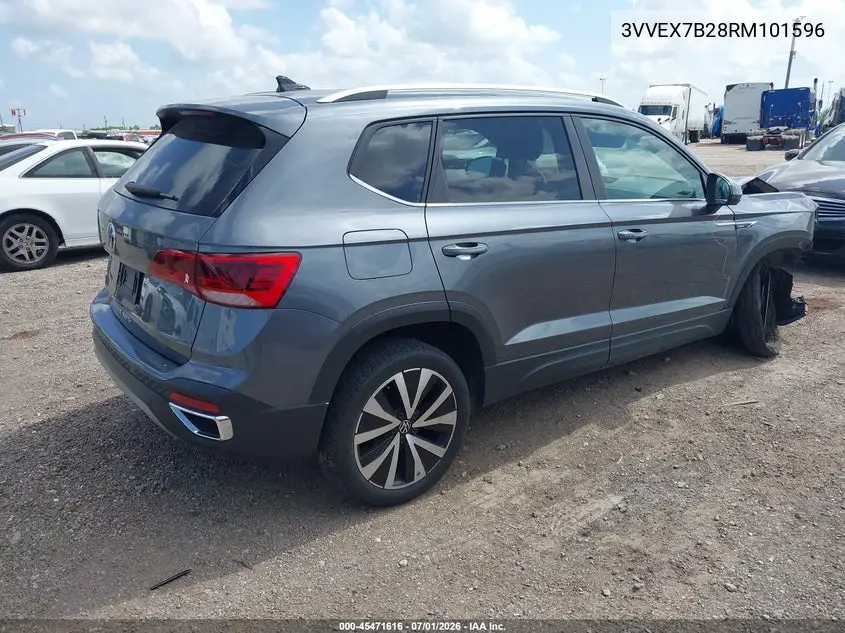 2024 Volkswagen Taos 1.5T Se VIN: 3VVEX7B28RM101596 Lot: 45471616