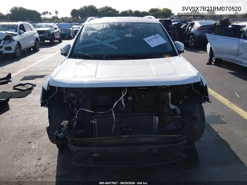 2024 Volkswagen Taos 1.5T Se VIN: 3VVSX7B21RM070520 Lot: 45477627