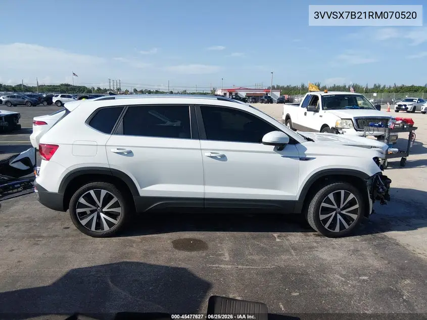 2024 Volkswagen Taos 1.5T Se VIN: 3VVSX7B21RM070520 Lot: 45477627