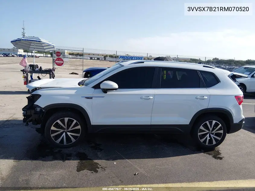 2024 Volkswagen Taos 1.5T Se VIN: 3VVSX7B21RM070520 Lot: 45477627