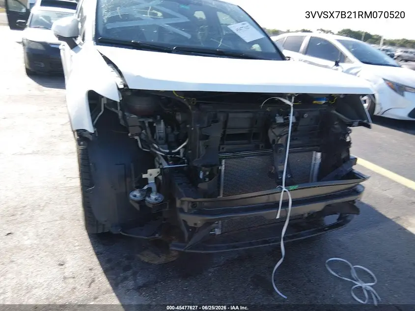 2024 Volkswagen Taos 1.5T Se VIN: 3VVSX7B21RM070520 Lot: 45477627