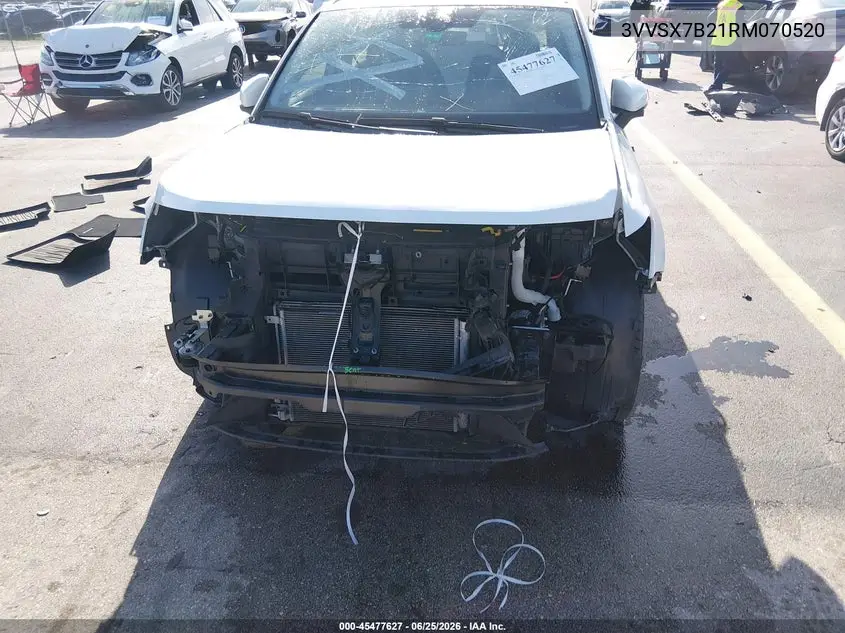 2024 Volkswagen Taos 1.5T Se VIN: 3VVSX7B21RM070520 Lot: 45477627
