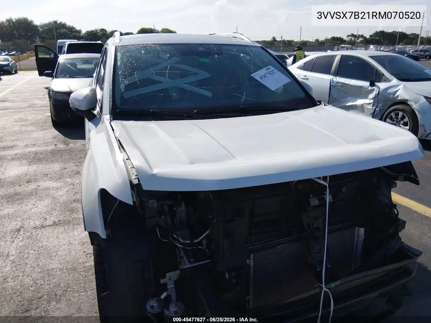 2024 Volkswagen Taos 1.5T Se VIN: 3VVSX7B21RM070520 Lot: 45477627