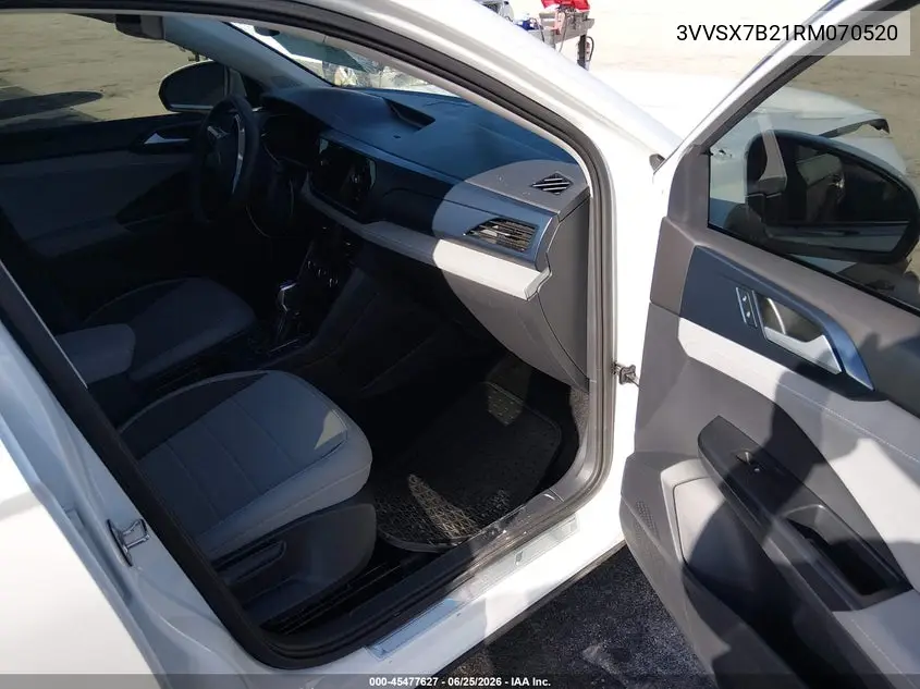 2024 Volkswagen Taos 1.5T Se VIN: 3VVSX7B21RM070520 Lot: 45477627