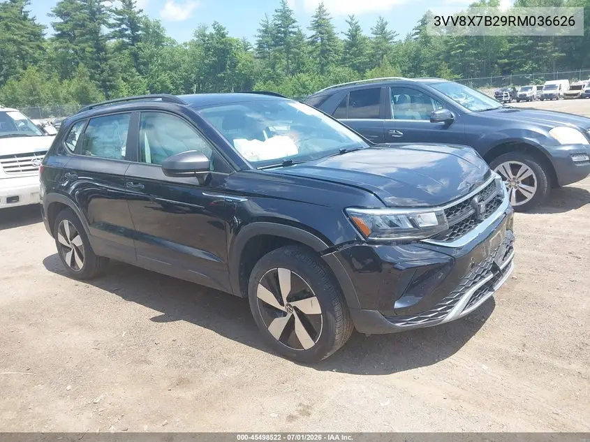 2024 Volkswagen Taos 1.5T S VIN: 3VV8X7B29RM036626 Lot: 45498522