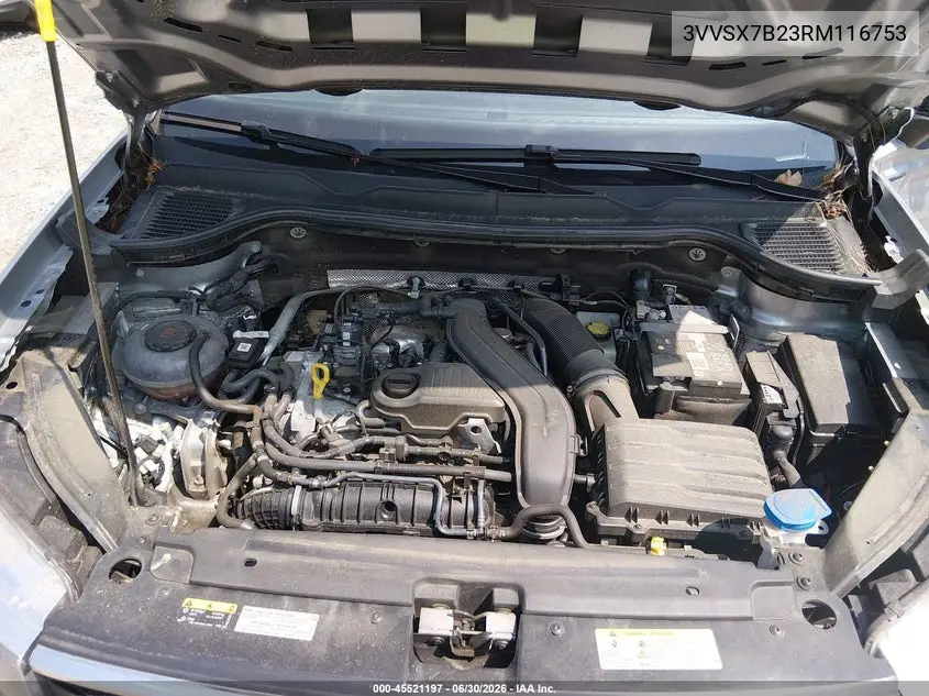 2024 Volkswagen Taos 1.5T Se VIN: 3VVSX7B23RM116753 Lot: 45521197